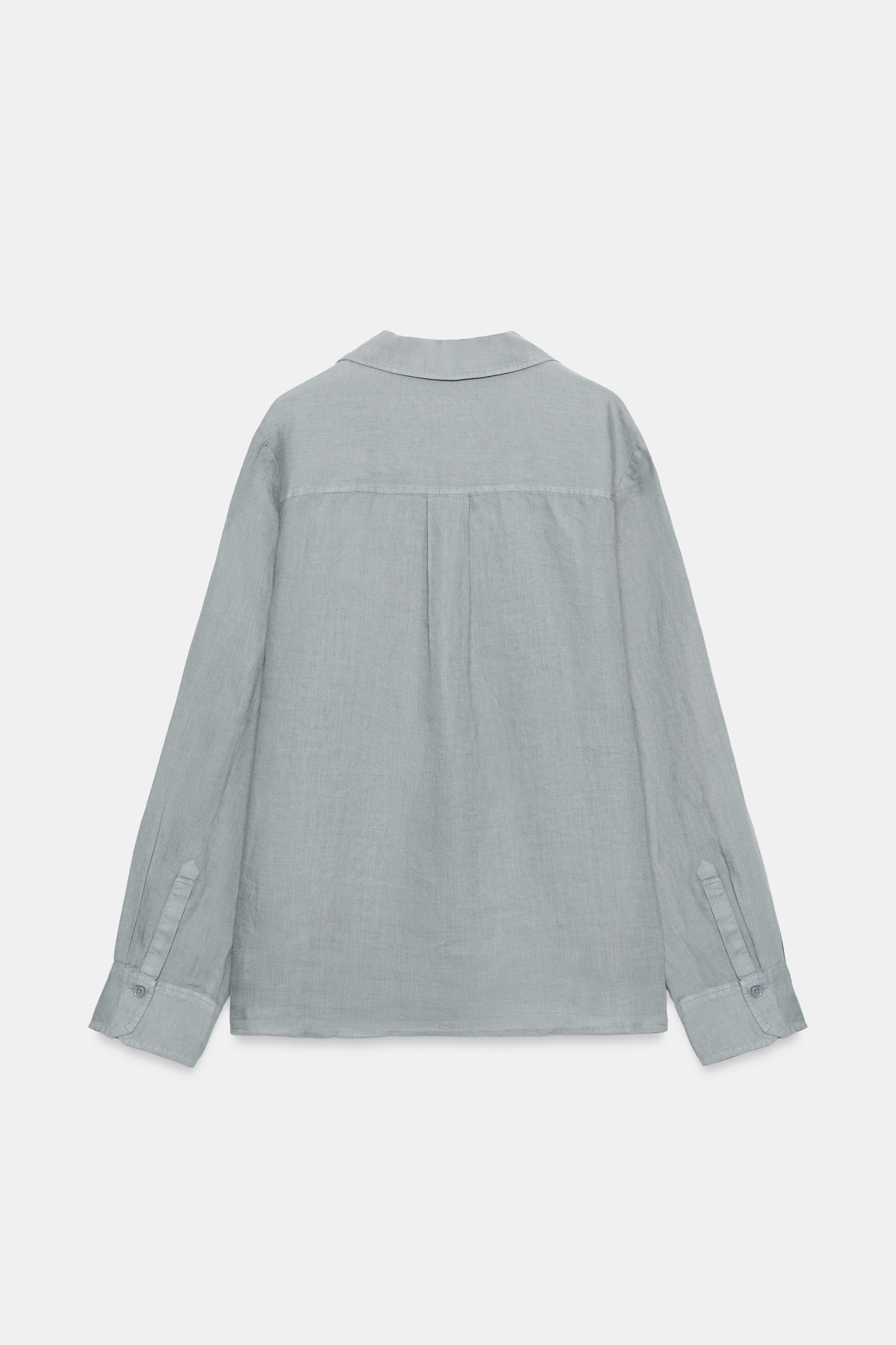 LINEN POCKET SHIRT ZW COLLECTION